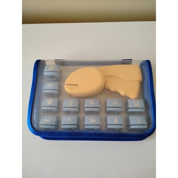 PAPER PUNCH Set of 12 Assorted Designs Shapes in Zipped Case - Picture 2 of 2